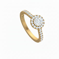 One ctw Halo Lab Grown Diamond