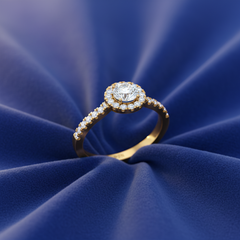 One ctw Halo Lab Grown Diamond