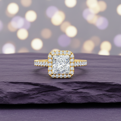 IGI cert. 2.00 ctw Princess Center Lab Grown Diamond