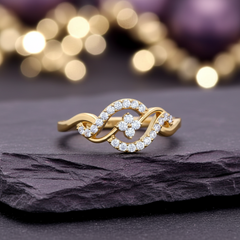 Diamond Eternal Loop Swirl Flowing Sinuous Intertwined Romantic Graceful