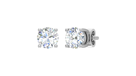 Four Prong Round Solitaire Diamond