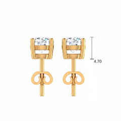 Four Prong Round Solitaire Diamond-E112A