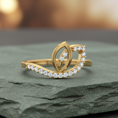 Artisan Leaf-Motif Infinity Wrap