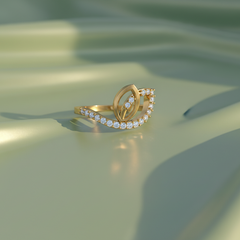Artisan Leaf-Motif Infinity Wrap