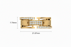 Dual-Layer with Intertwined Linear Link Diamond