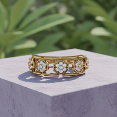 Floating Open-Work and Cluster Diamond