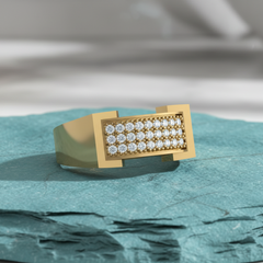 Floating Grid Precision-Set Top Crystal Whisper Diamond