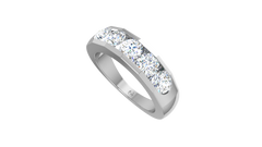 Classic Five Stone Channel Lab Grown Diamond - R758L