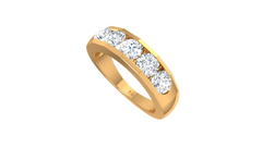 Classic Five Stone Channel Lab Grown Diamond - R758L