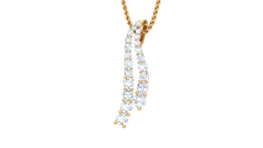 Double Strand Bypass Diamond Pendant