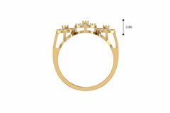 Three-Stone Round Halo Diamond