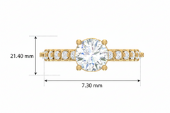 1.50 cttw Center With Side Stone Diamond
