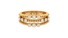 Milgrain Bezel Scatter Wide Band