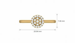 Dainty Floral Bloom Halo Cluster Diamond