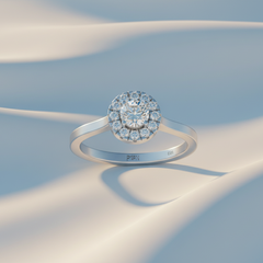 Single Halo Lab Grown Diamond