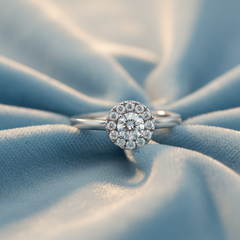 Single Halo Lab Grown Diamond