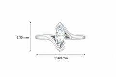 Fancy Marquise One Stone Lab Grown Diamond