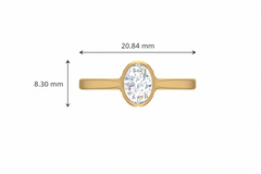 Oval With Round Diamond