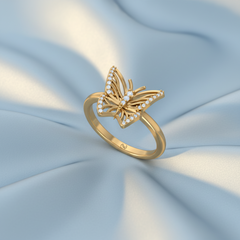 Opulent Symmetrical Butterfly Diamond