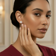 1.00 ctw Oval Lab Grown Studs