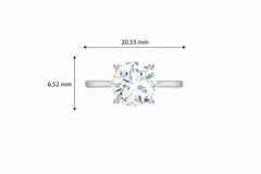 IGI cert. One Stone One cttw Lab Grown Diamond