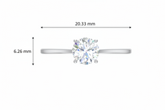 IGI cert. One Stone Lab Grown Diamond