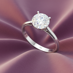 One Round Stone Lab Grown Diamond