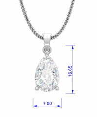 IGI cert. 2.00 ctw One Stone Pear Lab Grown Diamond