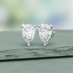 1.50 ctw Pear Lab Grown Studs