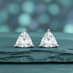 2.00 ctw Trillion Lab Grown Studs