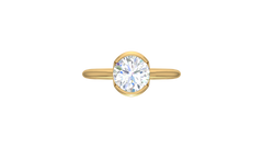 IGI cert. One Round Stone Lab Grown Diamond