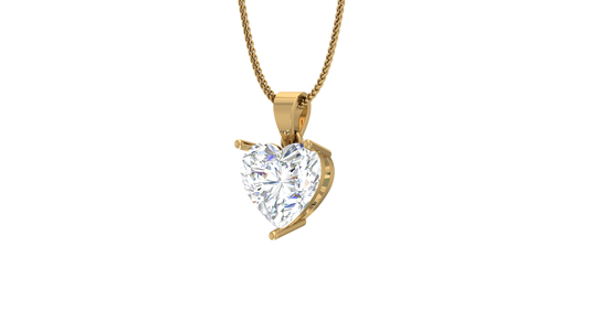 IGI cert. Two cttw Heart Shape Lab Grown Diamond