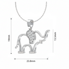 Premium Natural Diamond Elephant