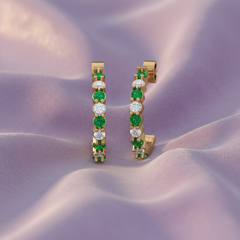 Emerald Curved Diamond Luminary