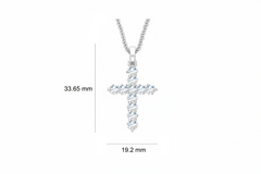 Premium Diamond Accent Gold Cross