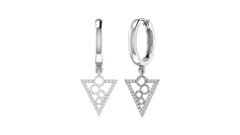 Triangle Cutout Drop Earrings