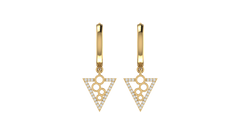 Triangle Cutout Drop Earrings