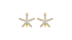 Starfish Huggie Earrings