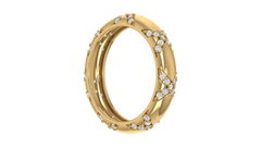 Timeless Harlequin Criss-Cross Diamond Band Ring