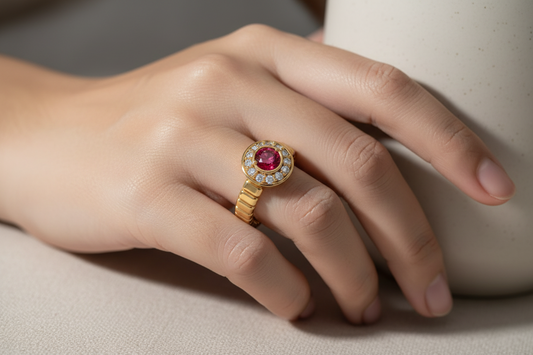 Bezel Halo Ruby Diamond - R2333A