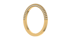 Dainty Milgrain Diamond Knife-Edge Ring