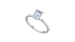 Emerald One Stone Lab Grown Diamond