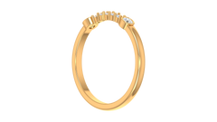 Floating Diamond Bezel Band