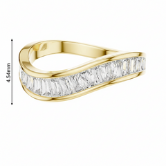 Channel-Set Baguette Diamond