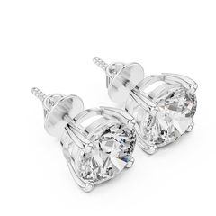 4.00 ctw Round Lab Grown Diamond Studs
