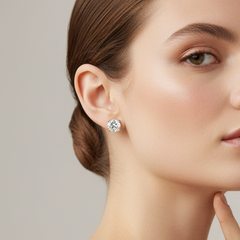 4.00 ctw Round Lab Grown Diamond Studs