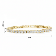 Classic Four-Prong Round Diamond Essential Link