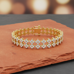 Four-Leaf Clover Floral Cluster Diamond