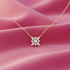 Elegant Floral Silhouette Diamond Celestial