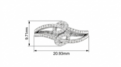 Infinity Diamond Dual-Loop Flowing Organic Feminine
